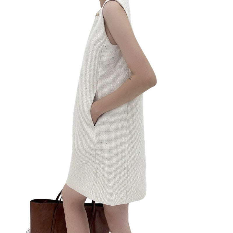 Classic Style Sleeveless Dress Summer French Dresses