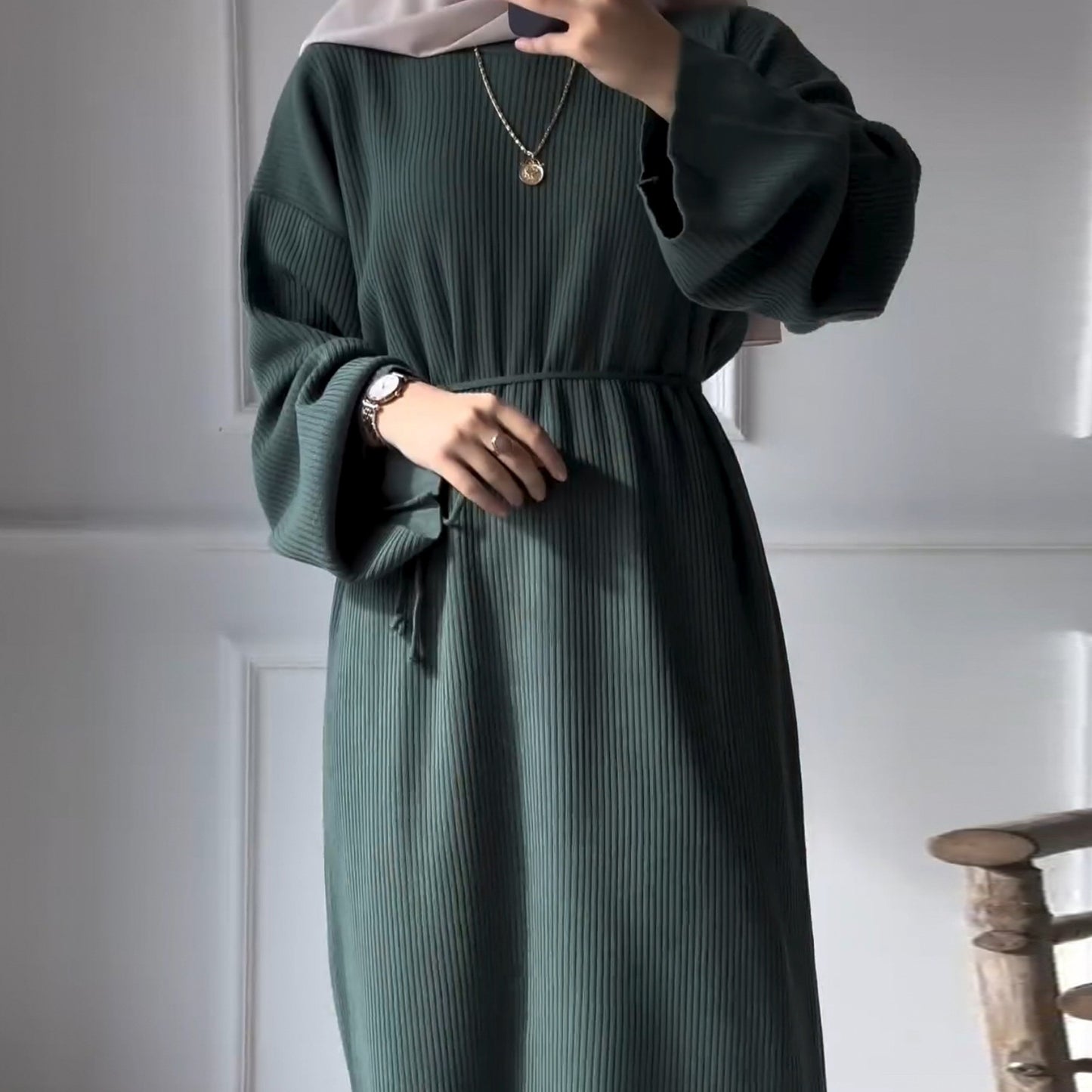 Attractive Classy Thickened Knitting Loose Dress Dresses
