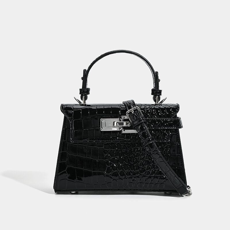 Kelly Niche Exquisite Crocodile Pattern High Sense Handbags