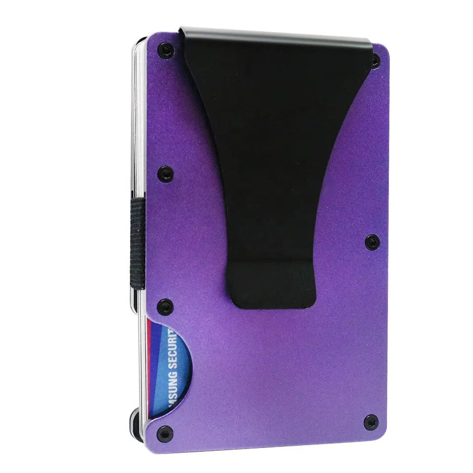 Elegant Credit Box Aluminum Alloy Metal Card Holder