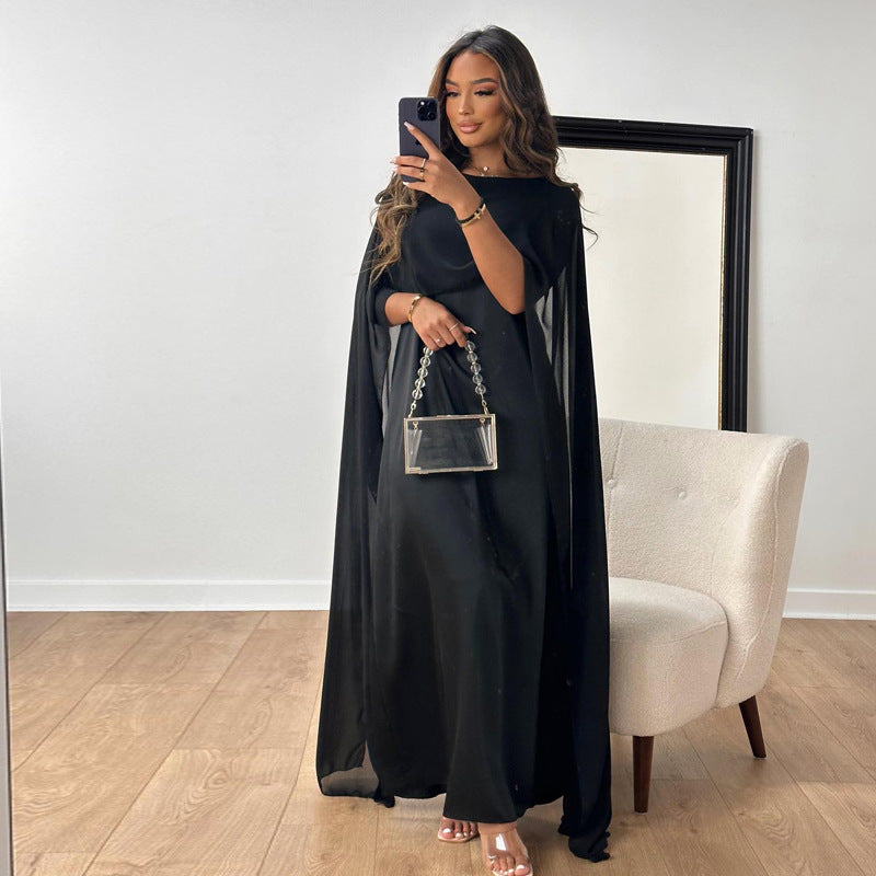 Women's Robe Dress Round Neck Loose Big Dresses