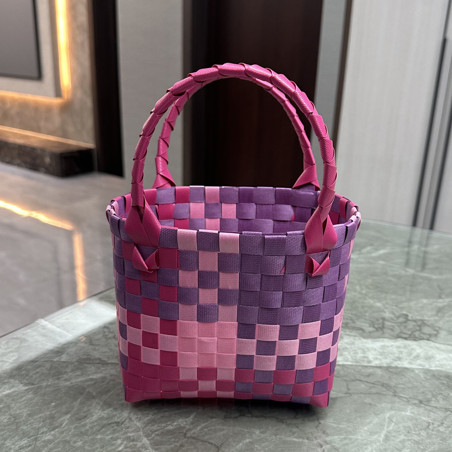 Women's Fried Street Woven Hand Gift Basket Handbags