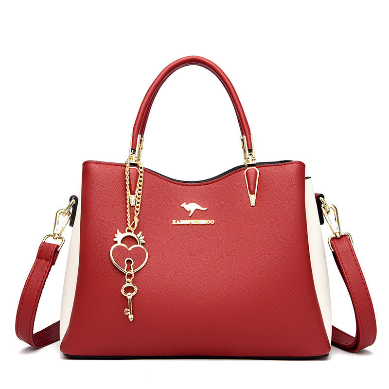 Women's Beautiful Contrast Color Western Style Handbags