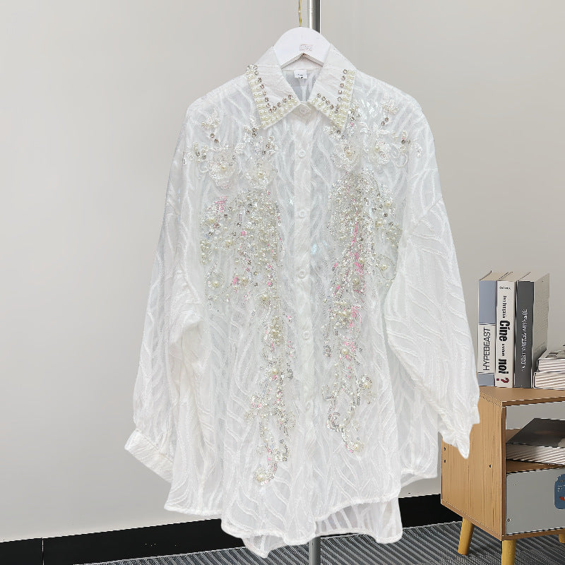 Women's Korean Versatile Long Sleeve Shirt Design Sense Tops