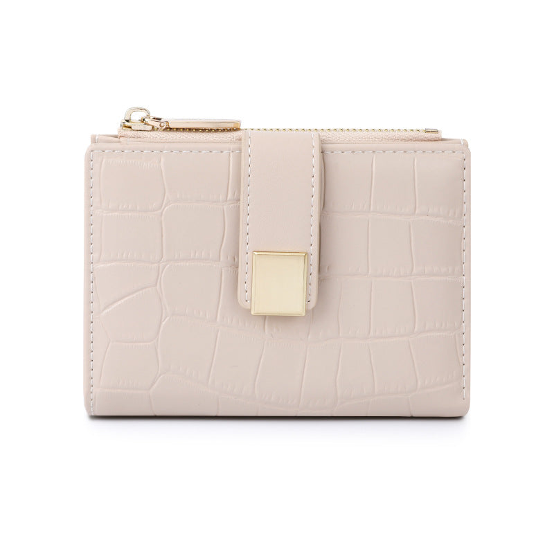 Women's Short Eastern European Crocodile Pattern Advanced Ladies Wallets