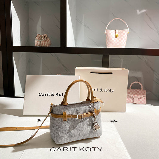 Niche Contrast Color Platinum High Sense Handbags