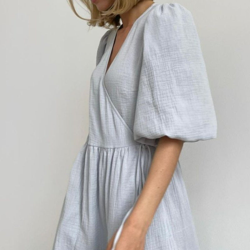 Women's Sweet Atmosphere Solid Color Long Dress Dresses