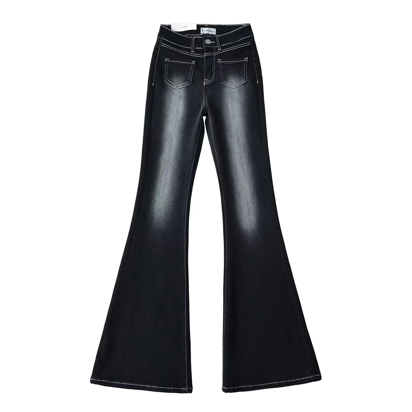 Women's Open Line Front Pocket Flared Summer Jeans