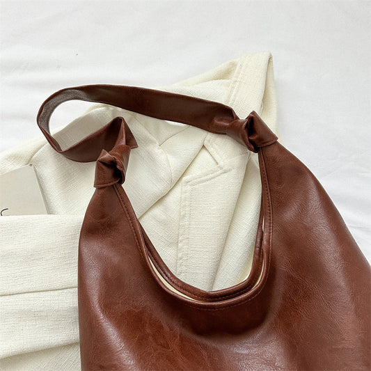 Women's Large Capacity Retro Texture Class Commuter Shoulder Bags