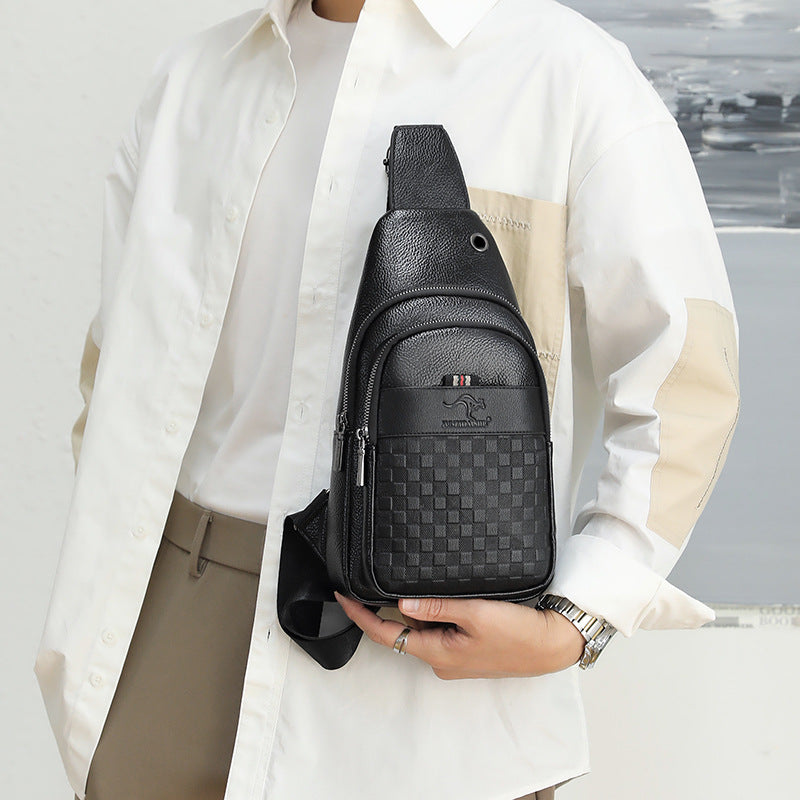 Men's Cross Body Fashion Korean One Men's Chest Bags