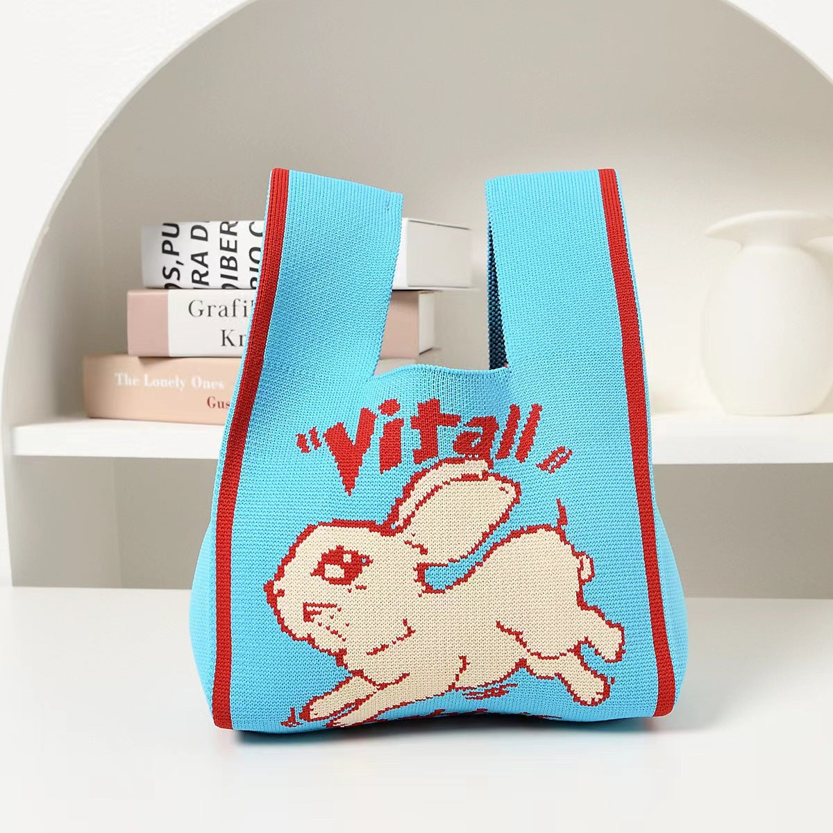 Festival Rabbit Knit Gift Packing Large Capacity Baking Tote Bags