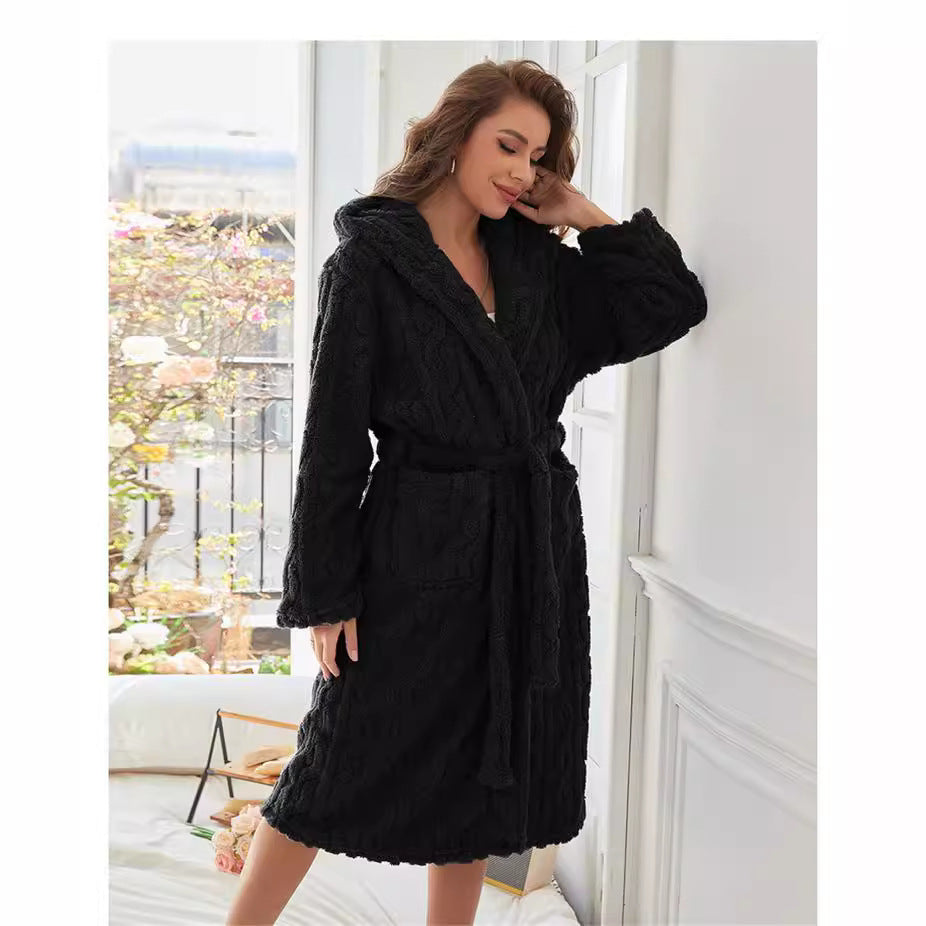 Women's Step-in Warm Thickened Jacquard Long Sleeve Sweaters