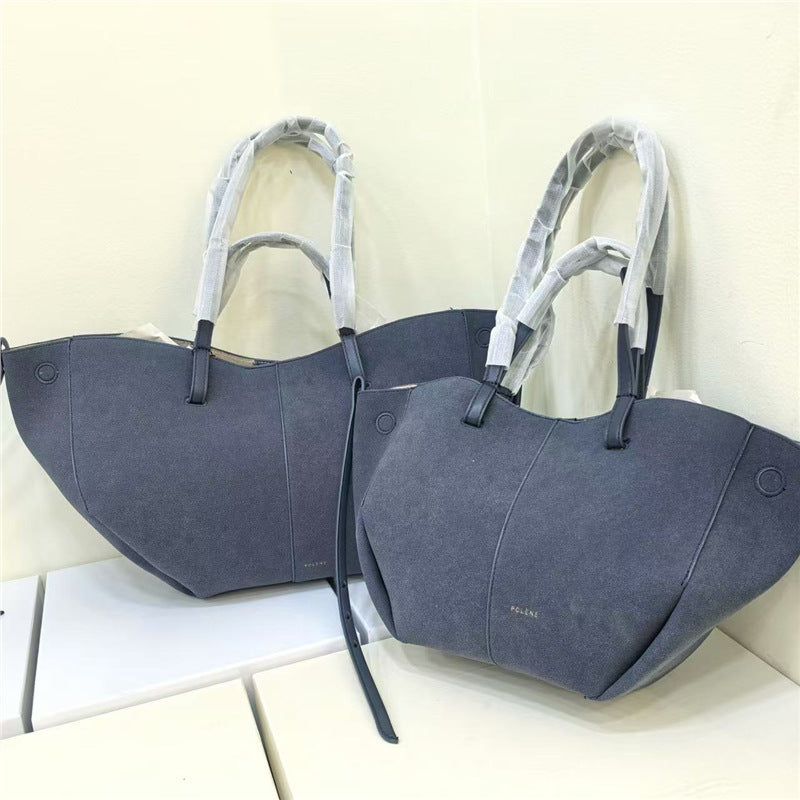 Women's French Niche Frosted Cowhide Wings Style Bags