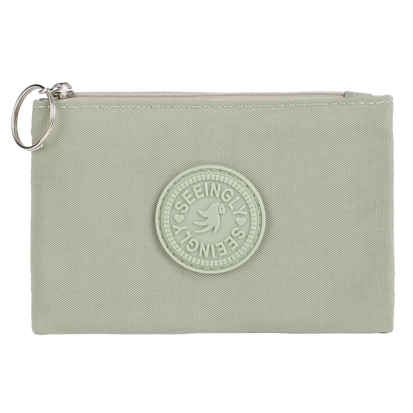 Cool Glamorous Zipper Nylon Solid Color Card Holder