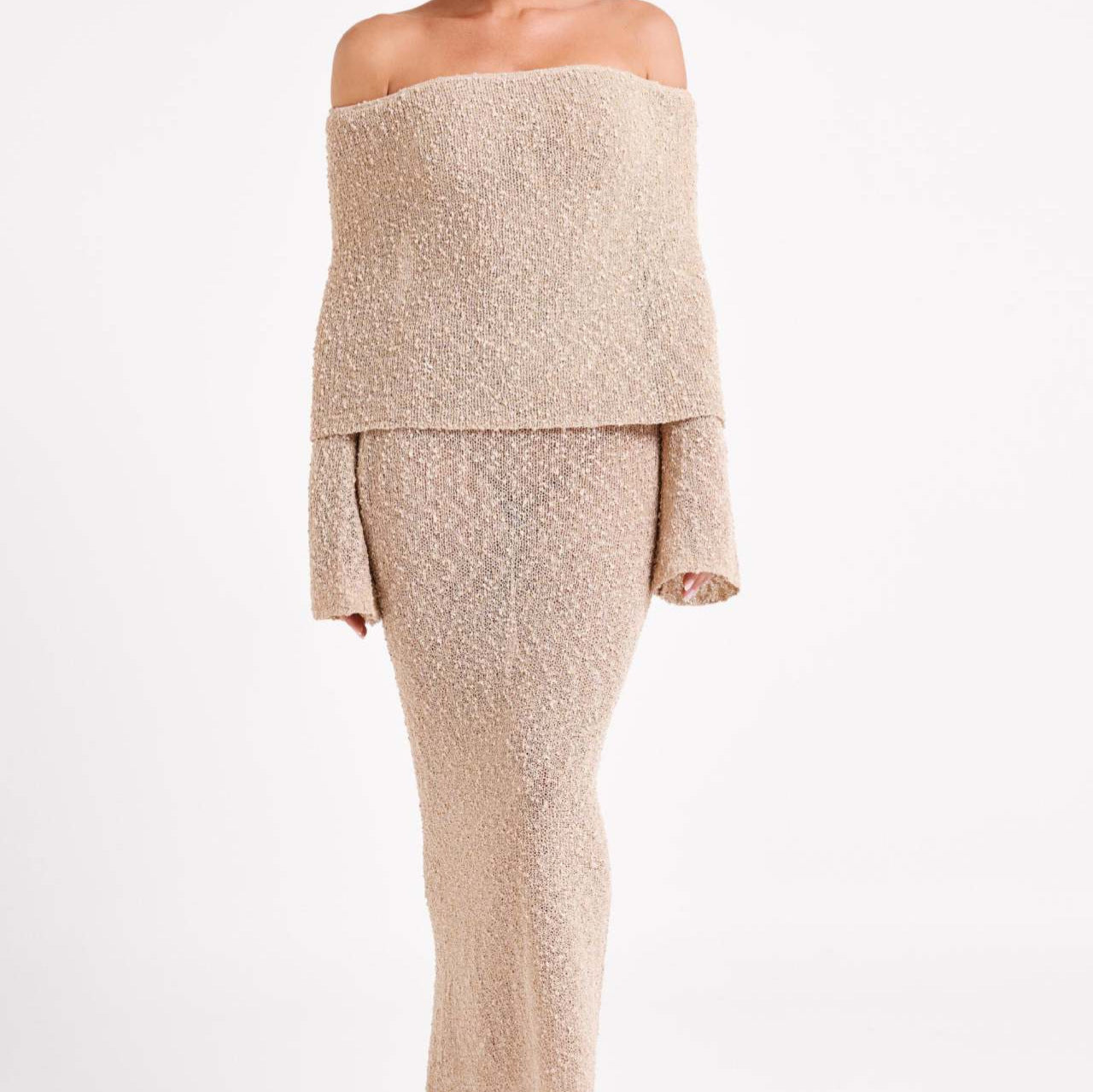 Beach Vacation Cover-up Slimming Flared Sleeves Dresses
