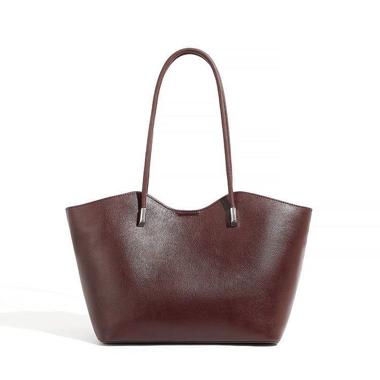 Women's Vegetable Tanning Leather Large Capacity Commuter Crossbody Bags