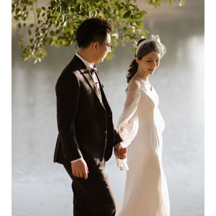 Super Fairy Mori Style Banquet Slimming Wedding Dresses