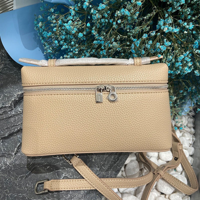 Women's Genuine Leather Macaron Color Series Litchi Handbags