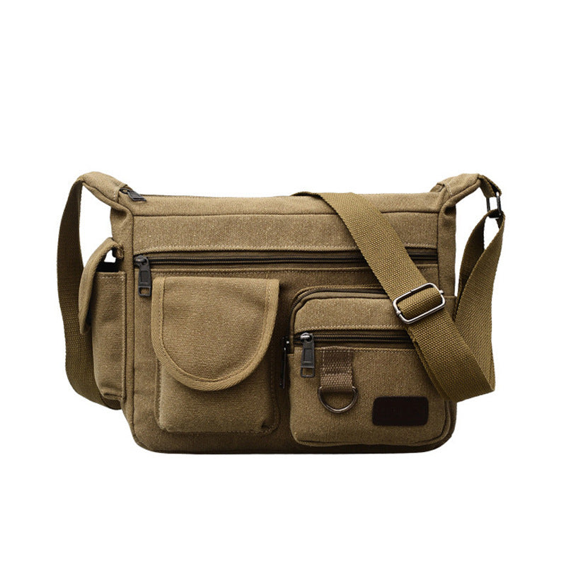 Men's Creative High Sense Retro Canvas Men's Shoulder Bags