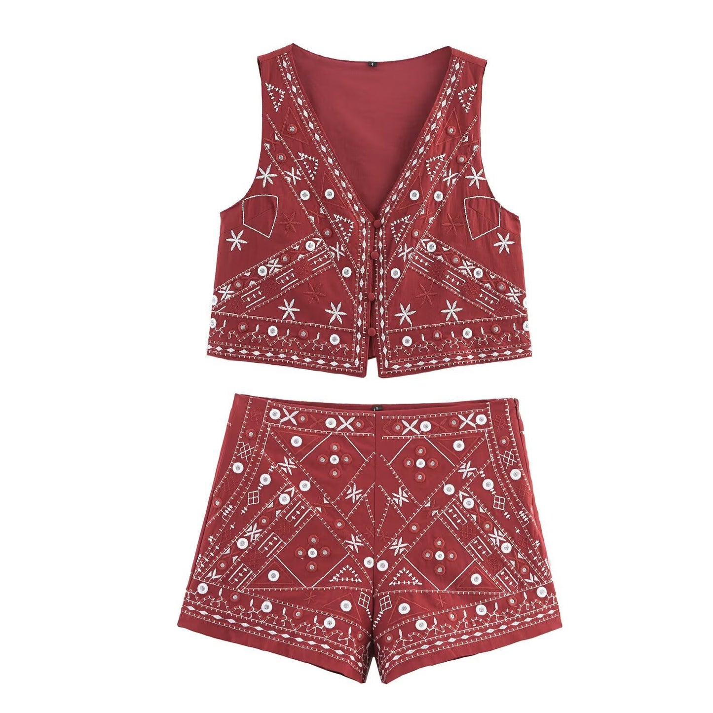 Women's Summer Graceful Fashionable Mirror Surface Result Decorative Single Breasted Suits
