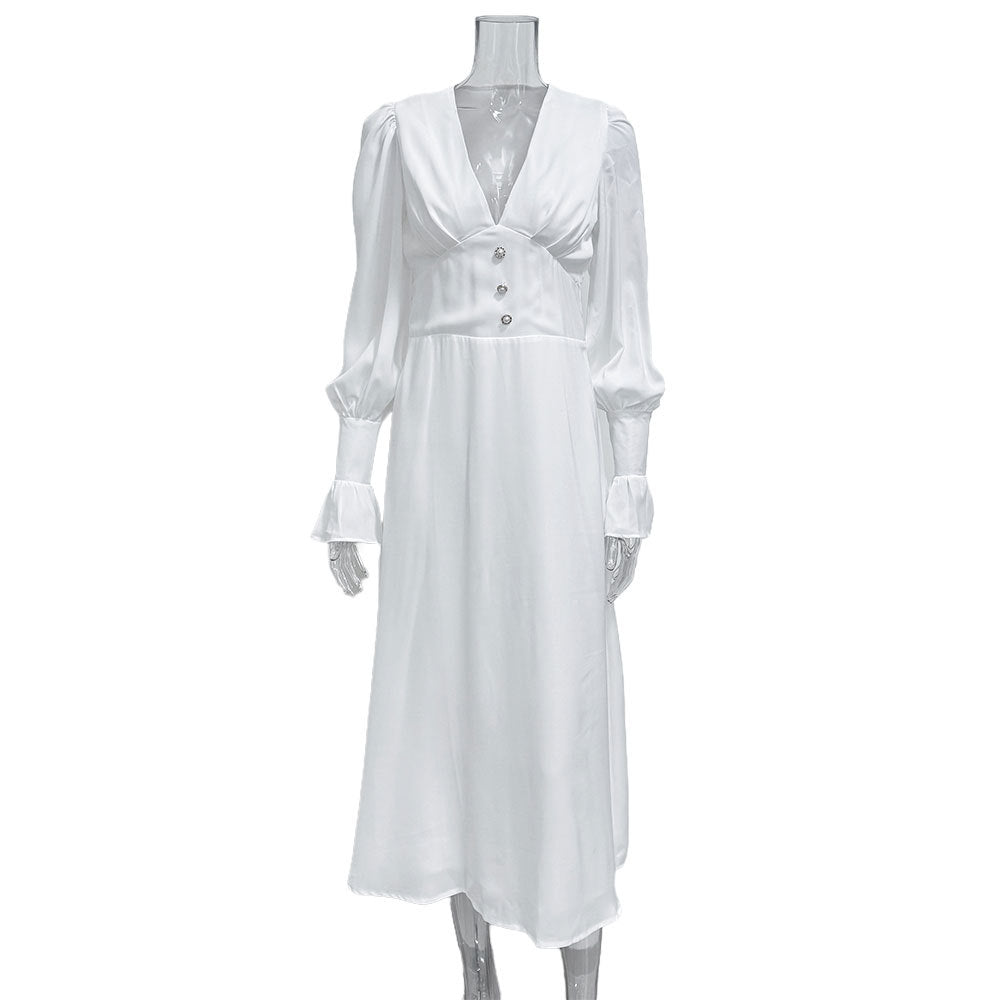 Women's Christmas Party Slim French Chiffon A- Skirts