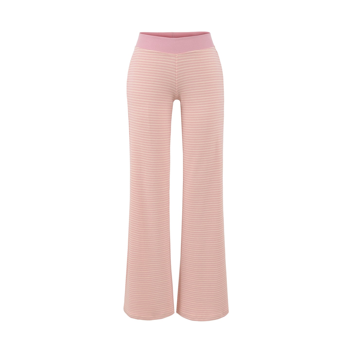 Women's Hot Stitching High Waist Striped Contrast Color Pants