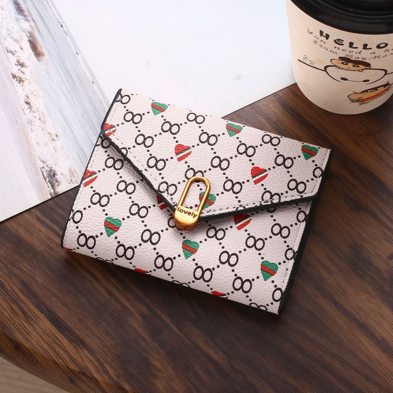 Women's Retro Love Heart Simplicity Off Short Ladies Wallets