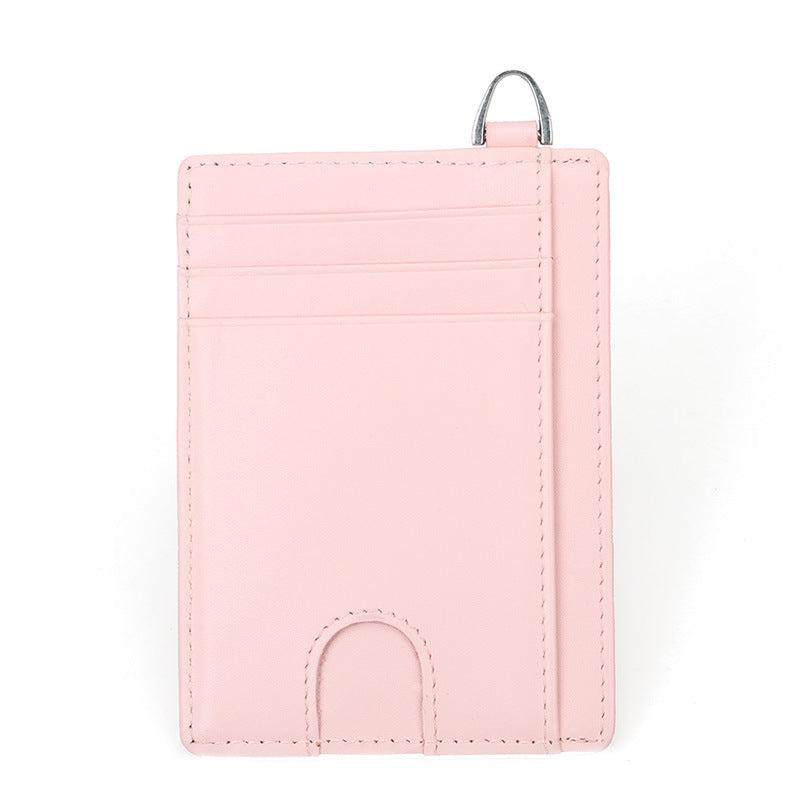 Men's Carbon Fiber Pattern Multiple Slots Zipper Card Holder