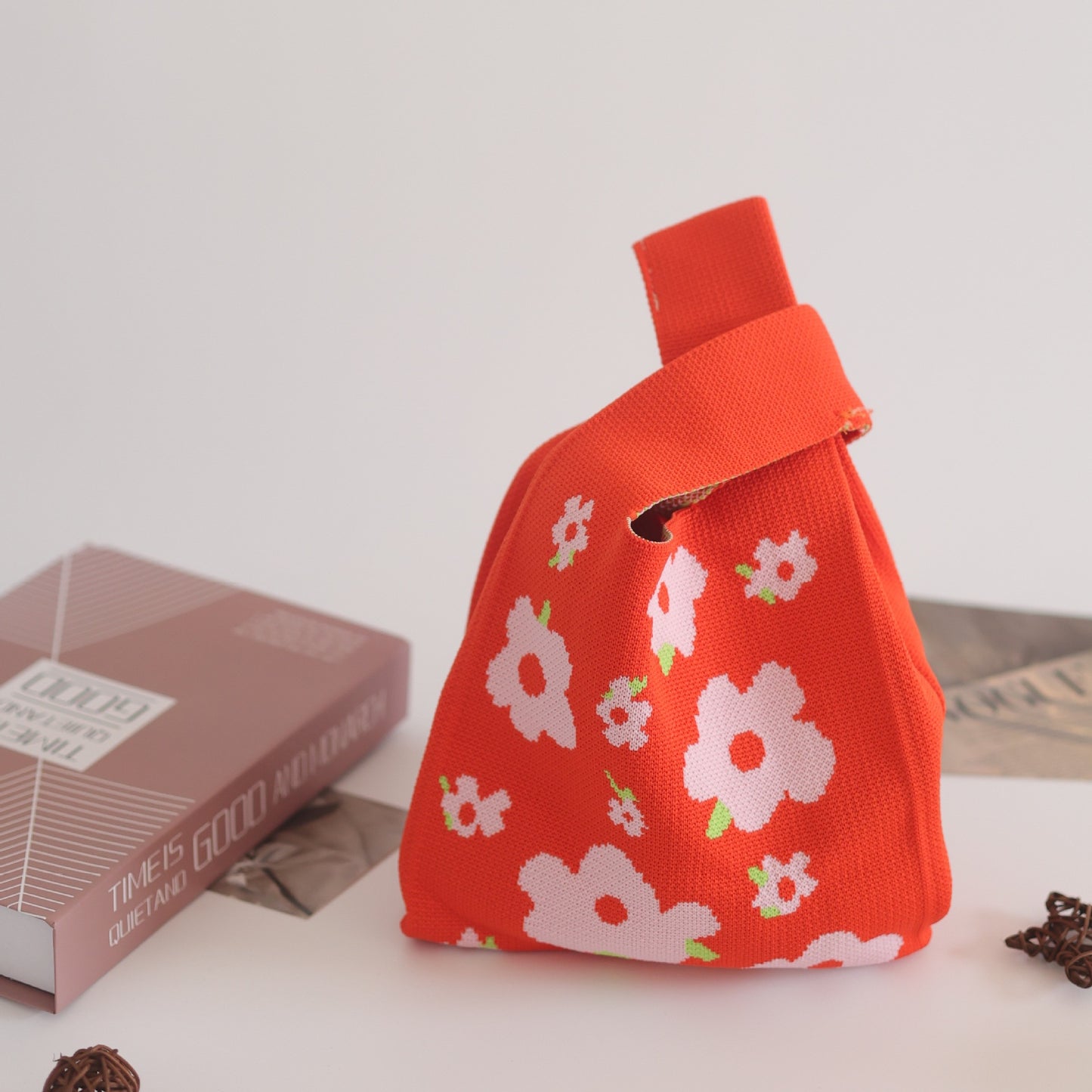 Women's Stylish Knitted Woven Vest Simple Handbags