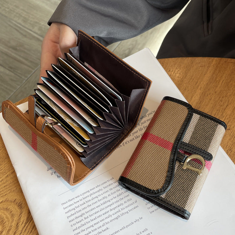 Women's Fashion Multiple Slots Exquisite Large Capacity Card Holder