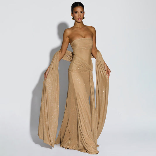Women's Tube Banquet Dress Fashionable Elegant Hot Dresses