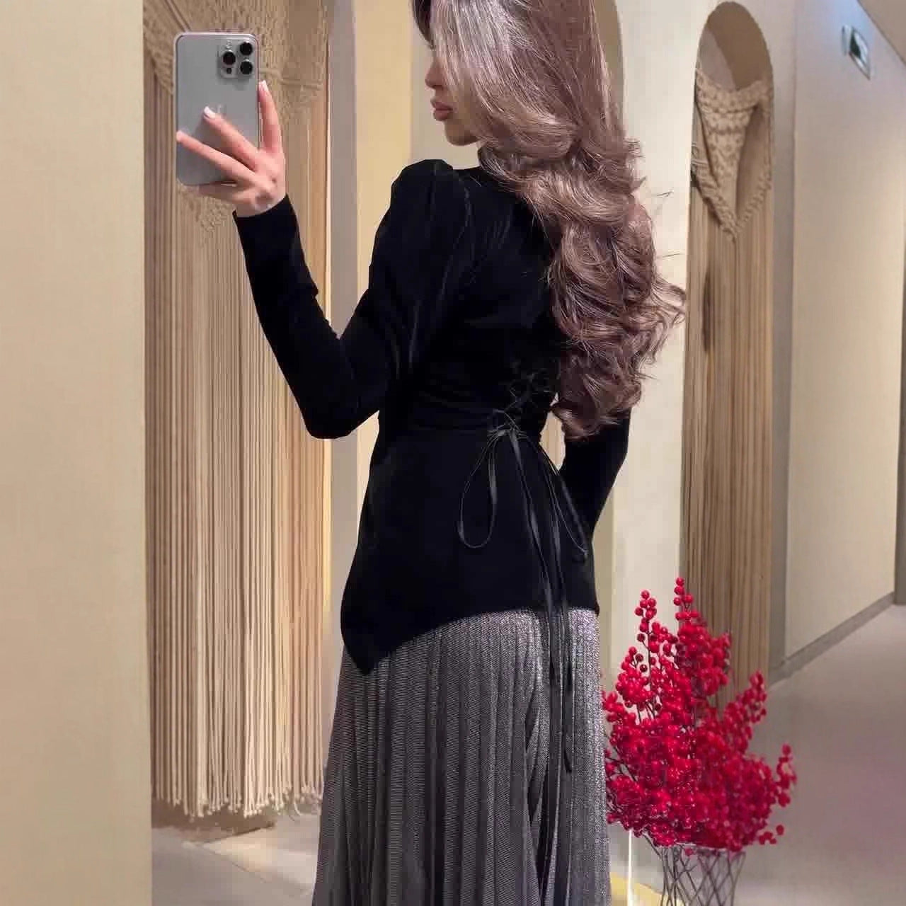 Women's Autumn Elegant Soft Fashion Long Sleeve Dress Dresses