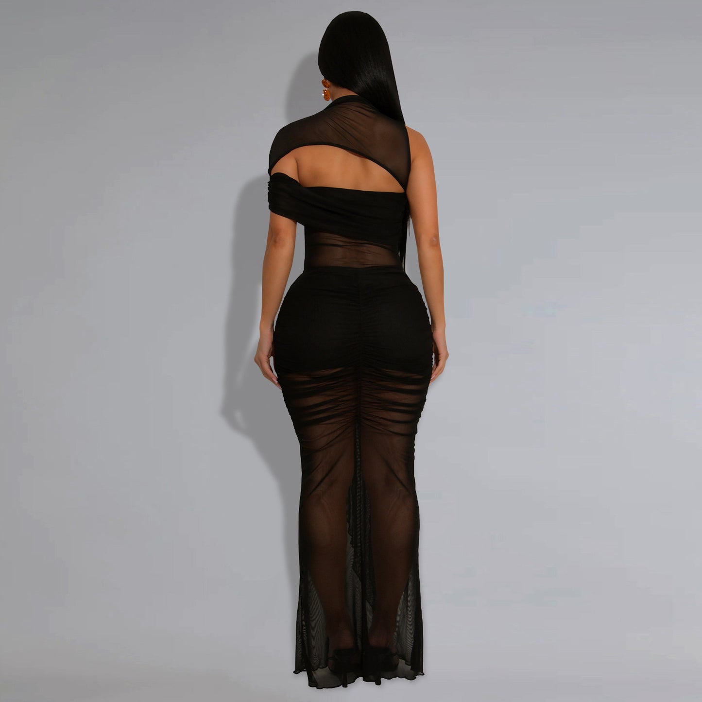 Women's Fashion Wear Sexy Mesh Bag Arm Suits