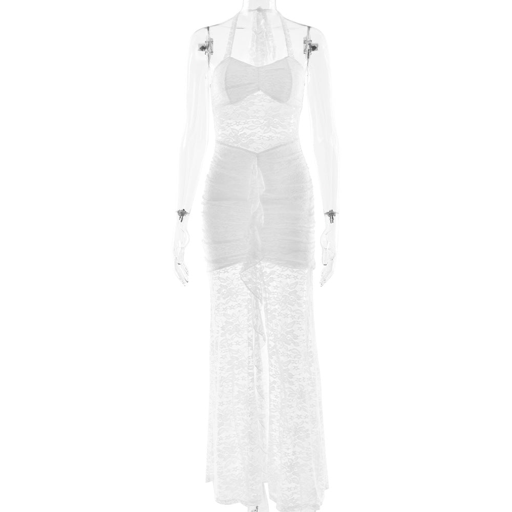 Summer Lace Halter Dress Fashionable Sexy Dresses