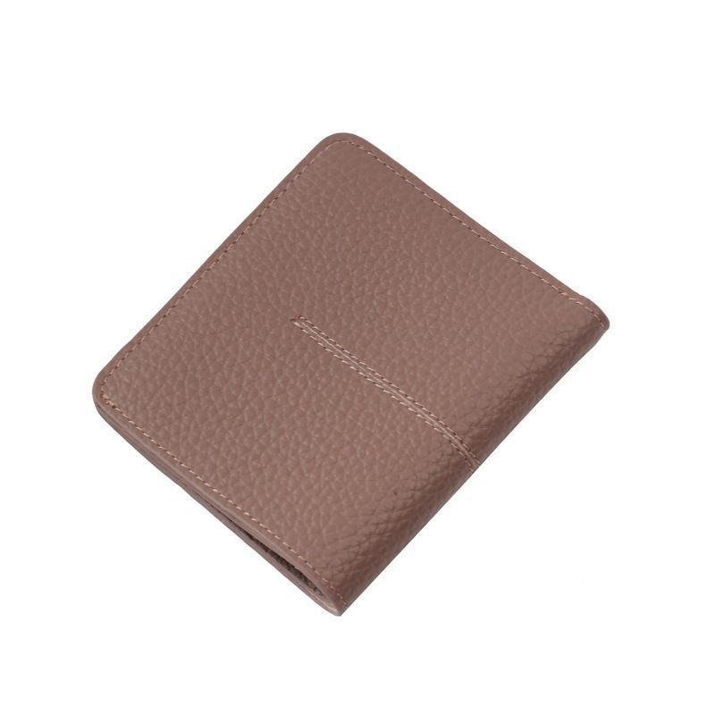 Women's Short Simple Stitching Texture For Ladies Wallets