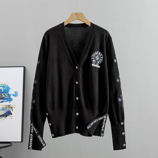 Women's Fashion Niche Sanskrit Cross Knitted Female European Sweaters