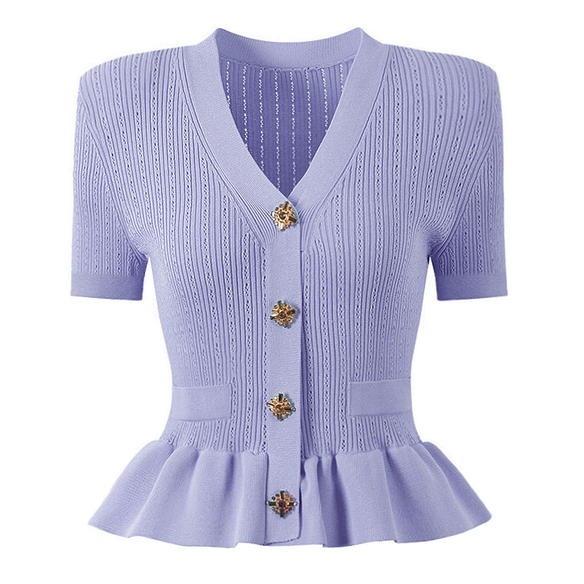 Women's Version Versatile Sleeve Knitted Tup Fishtail Suits