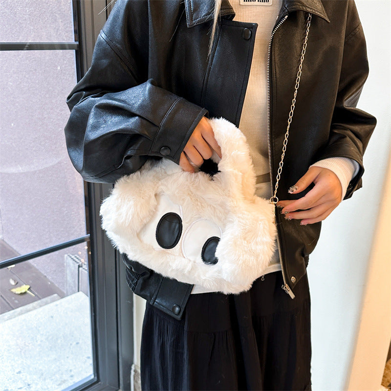 Puppy Big Eye Plush Fashion Cross Crossbody Bags
