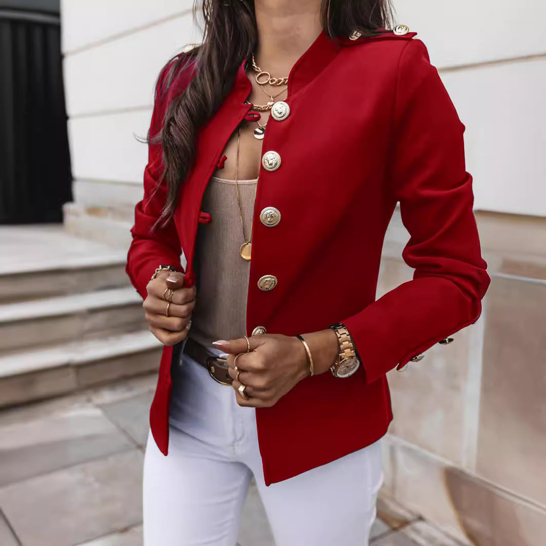 Elegant Casual Comfortable Long Sleeve Breasted Small Suit