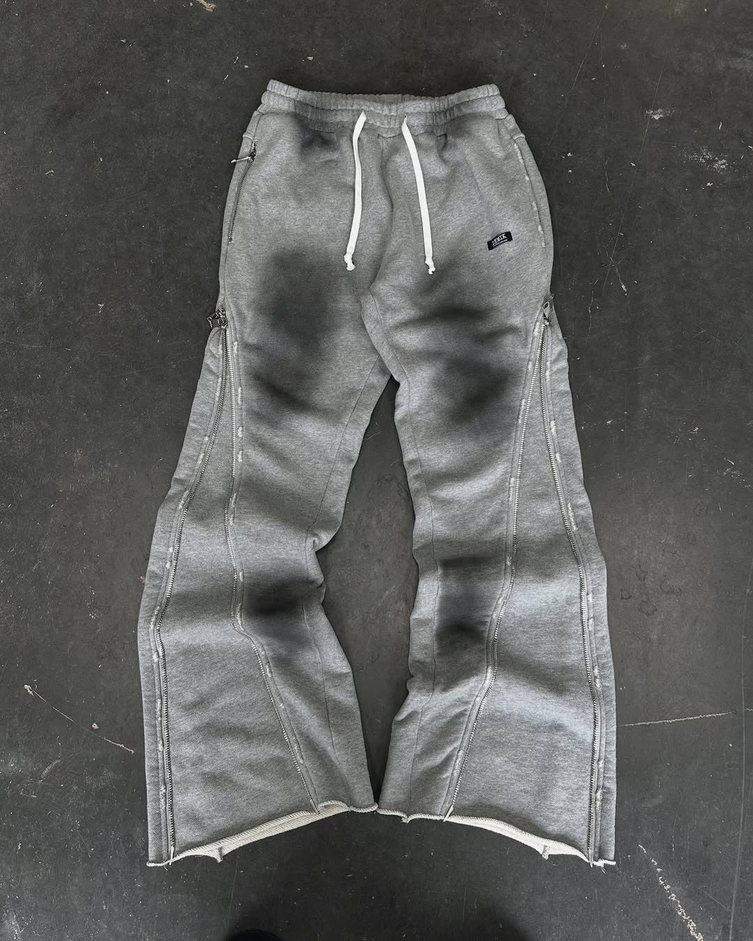 Trousers Knitted Zipper Design Street Style Minority Pants