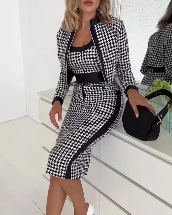 Women's Cute Style Fresh Sweet Slim Fit Printed Long Suits