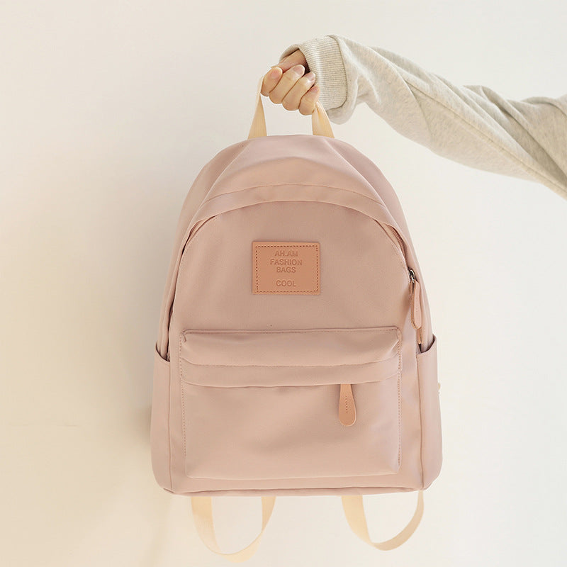 Mori Solid Color Female Korean Style Junior Backpacks