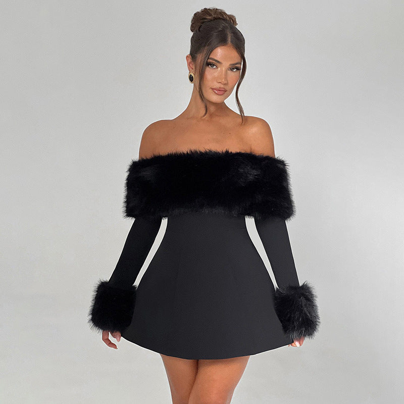 Women's Collar Sexy Long Sleeve Slim Fit Dresses