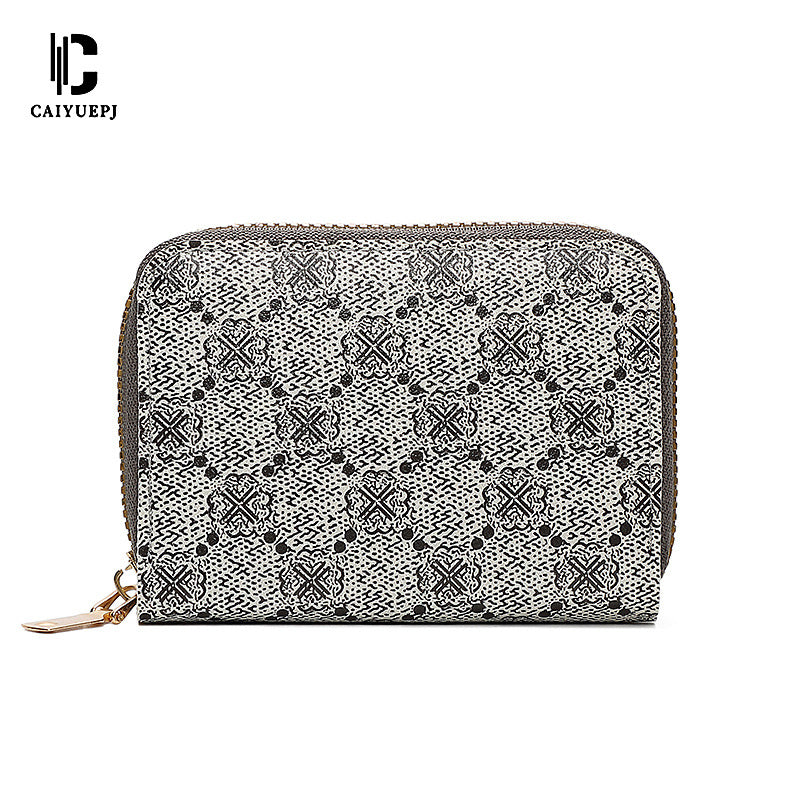 Women's Zipper Access Cover Advanced Sense Large Capacity Card Holder
