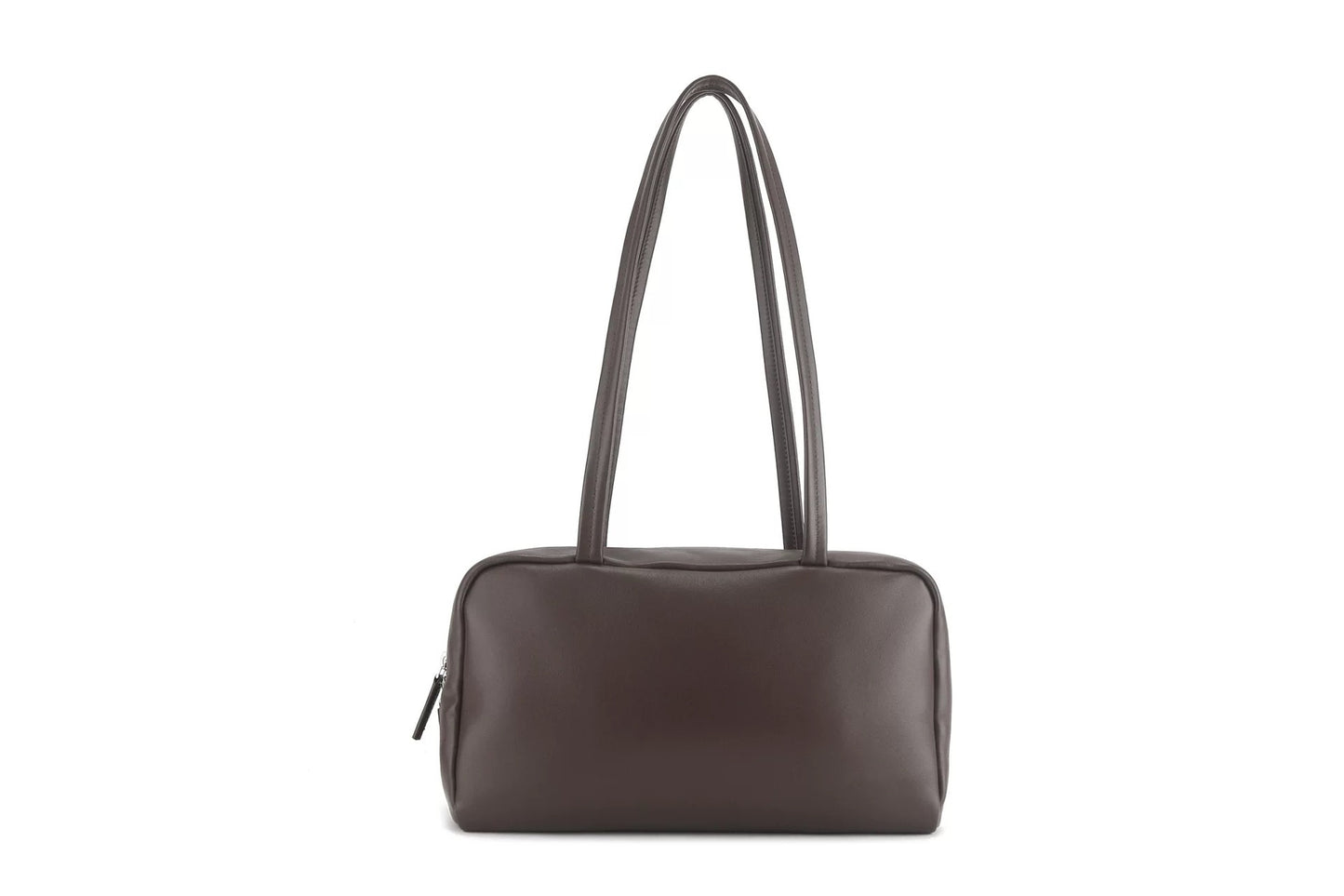 Women's Minimalist Bowling Cowhide Leather Commute Large Small Square Bags