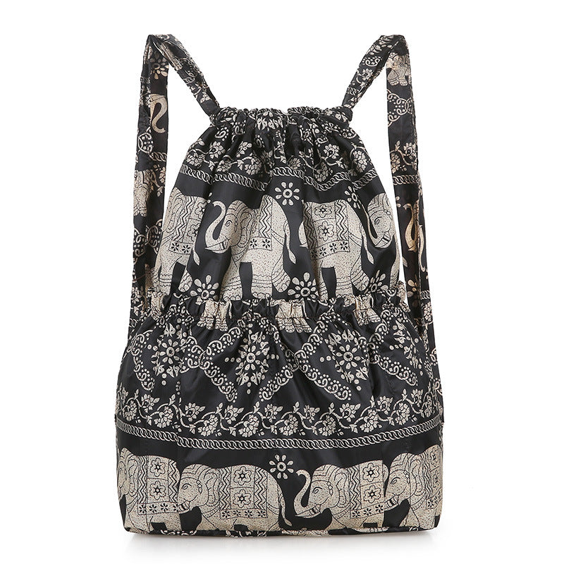 Beautiful Folding Drawstring Pocket Large Capacity Backpacks