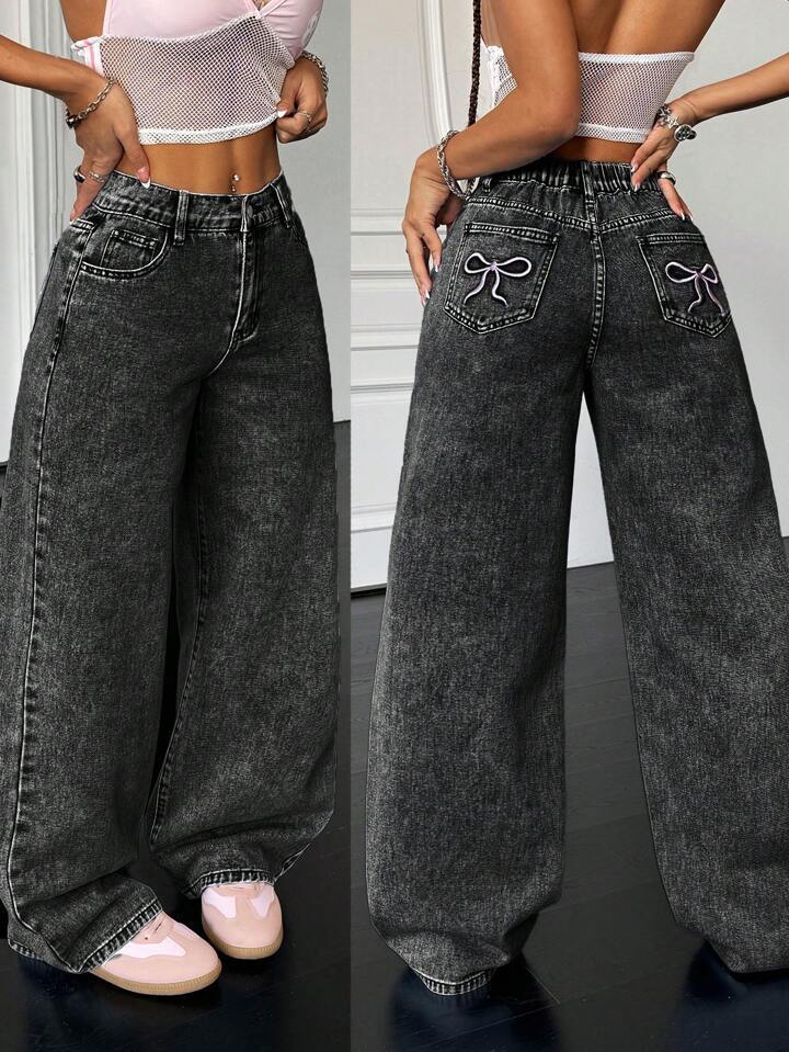 Women's High Waist Fashion Retro Loose Denim Jeans