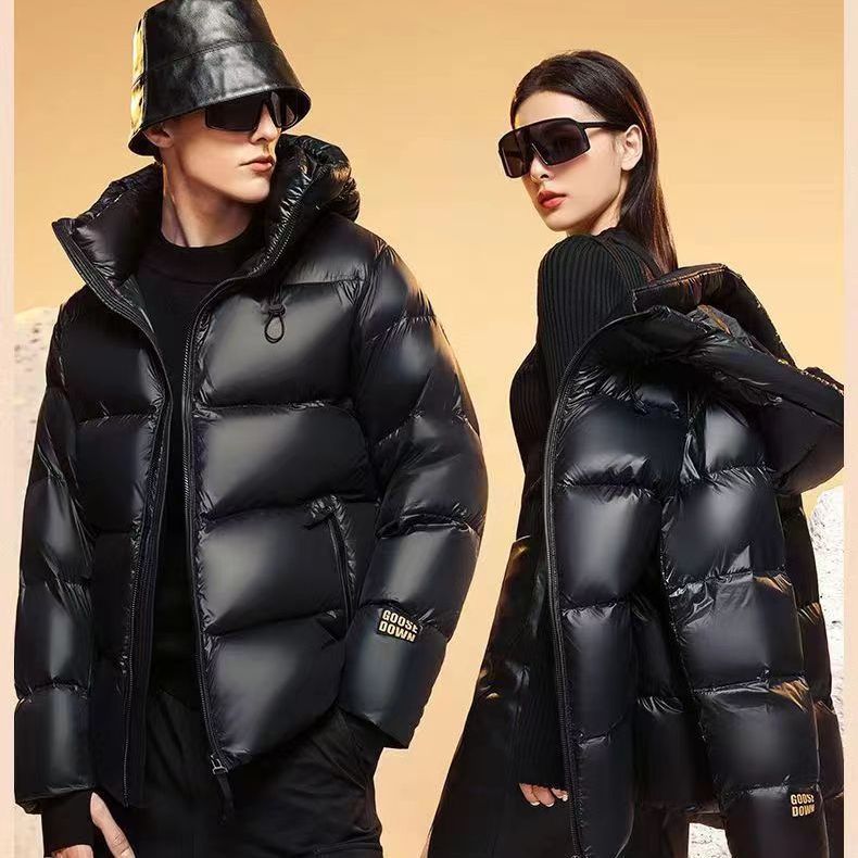 Women's & Men's & Comes With Heating Black Five Grid Duck Jackets