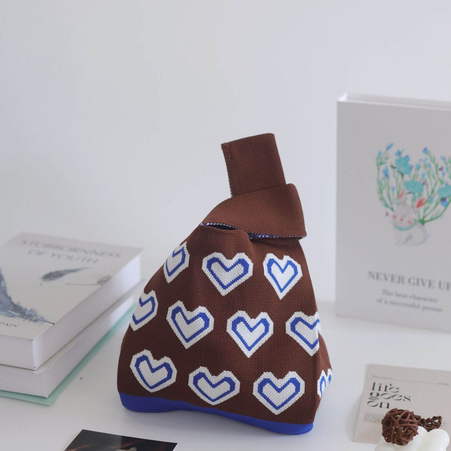 Women's Knitted Woven Vest Simple Gift Handbags