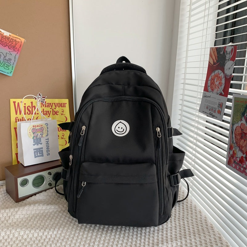 Style College Female Nylon Junior High Backpacks